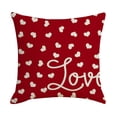 thumbnail image 1 of TIMIFIS Housses de Coussins de la Saint-Valentin 18x18 Po, Housses de Coussins Rouges, Housses de Coussins de Canapé, Housses de Coussins de la Saint-Valentin pour Grand Canapé Sofa Décoration de Fête Intérieure Extérieure, 1 of 1