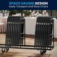 thumbnail image 6 of Flash Furniture HERCULES Series Double Braced Black Metal Folding Chair, 6 of 17
