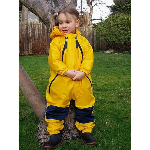 Muddy Buddy Waterproof Rain Suit- Yellow- Size 3T 