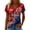 Purple#9527, variant on CONZONE Independence Day Womens T-Shirts Short Sleeve July 4Th T Shirts for Women Casual V Neck Patriotic Sequins Graphic Lightweight Tees Soft Cozy Dailywear