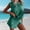 Green, variant on YHAJDS 2 Piece Outfits Set for Women Sleeveless Solid Crewneck Tank Top Elastic Waist Shorts
