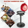 thumbnail image 5 of Costway Portable 1600W Electric BBQ Grill with Temperature Control & Grease Collector Red, 5 of 10
