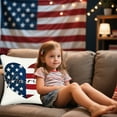 thumbnail image 1 of Fundas de Cojín Del 4 de Julio con Bandera y Estrellas. Fundas de Cojín Patrióticas para Decorar El Sofá, El Dormitorio o Cualquier Espacio Del Hogar En El 4 de Julio., 1 of 6