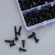 thumbnail image 3 of Juego de tornillos autorroscantes, KkvoGmle, Acero al carbono, 350 piezas, Negro, 3 of 5