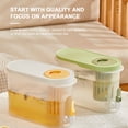 thumbnail image 6 of Taotanxi Drink Dispenser for Fridge, Beverage Liquid Drink Container for Party, 1 Gallon, Cold Water Pitcher Lemonade Stand Juice Jug With Spigot (White), 6 of 6