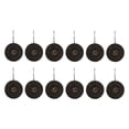 thumbnail image 3 of 12 piezas Cortinas de ducha, decorativos, livianos, convenientes, para la revestimiento de ducha, decoración de baño de baño, anillos de cortina de Negro, 3 of 8