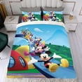thumbnail image 4 of XINGCHENGHAICHUAN Mickey Mouse Clubhouse+-themed Bed Sheet Set Three Piece Set Comfortable And Skin Friendly Unique Design Home Decor Gifts For Family Friends fans on sale55x83Inches（140cm*210cm）, 4 of 6
