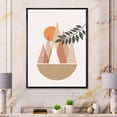 thumbnail image 2 of Designart 'Abstract Moon and Sun In Mountains II' Modern Framed Canvas Wall Art Print, 2 of 5