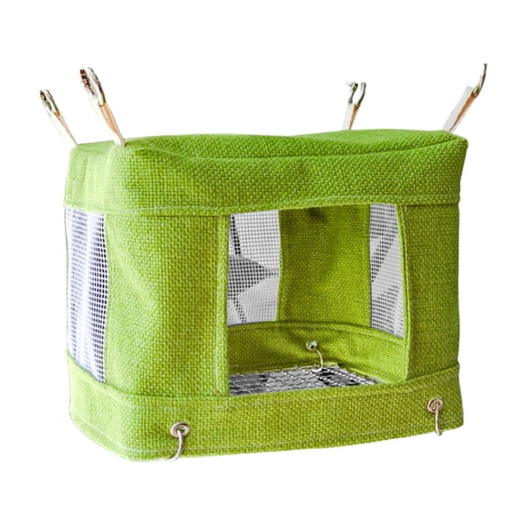 YIEMEEN Bird Breathable Perch Standing Birdhouse Nest for Parakeets Budgies Swing