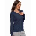 thumbnail image 3 of Women's Crew Neck Button Down Long Sleeve Cardigan Sweater, 3 of 6