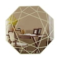 thumbnail image 3 of Radiance Goods Contemporary-Style Octagon Golden Finish Wall Mirror 30" Tall, 3 of 5