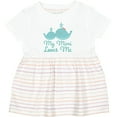 thumbnail image 3 of Inktastic My Mimi Loves Me Girls Baby Dress, 3 of 5