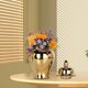 thumbnail image 4 of Jarrón de cerámica para centro de mesa, decoración de porcelana, tarro de jengibre para tanque de almacenamiento Oro, 4 of 6