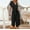 Black, variant on Ichuanyi Womens Jumpsuits, Fashion Women's Casual Solid Color Short Sleeve Pocket Lace Up Loose Rompers Jumpsuit