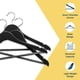 thumbnail image 5 of Perchas de Madera Lifemaster con Gancho Giratorio 360° y Soporte para 10 kg, Color Negro, 5 of 7