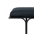 thumbnail image 2 of Pemberly Row Handmade Transitional Black Finish Upholstered Bench, 2 of 6