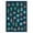 Blue, variant on FairOnly 8'x10'Retro Christmas Area Rug with Colorful Festive Ball Pattern Ultra Thin Washable Non Shedding Non Slip for Living Room Kitchen Entryway,Blue