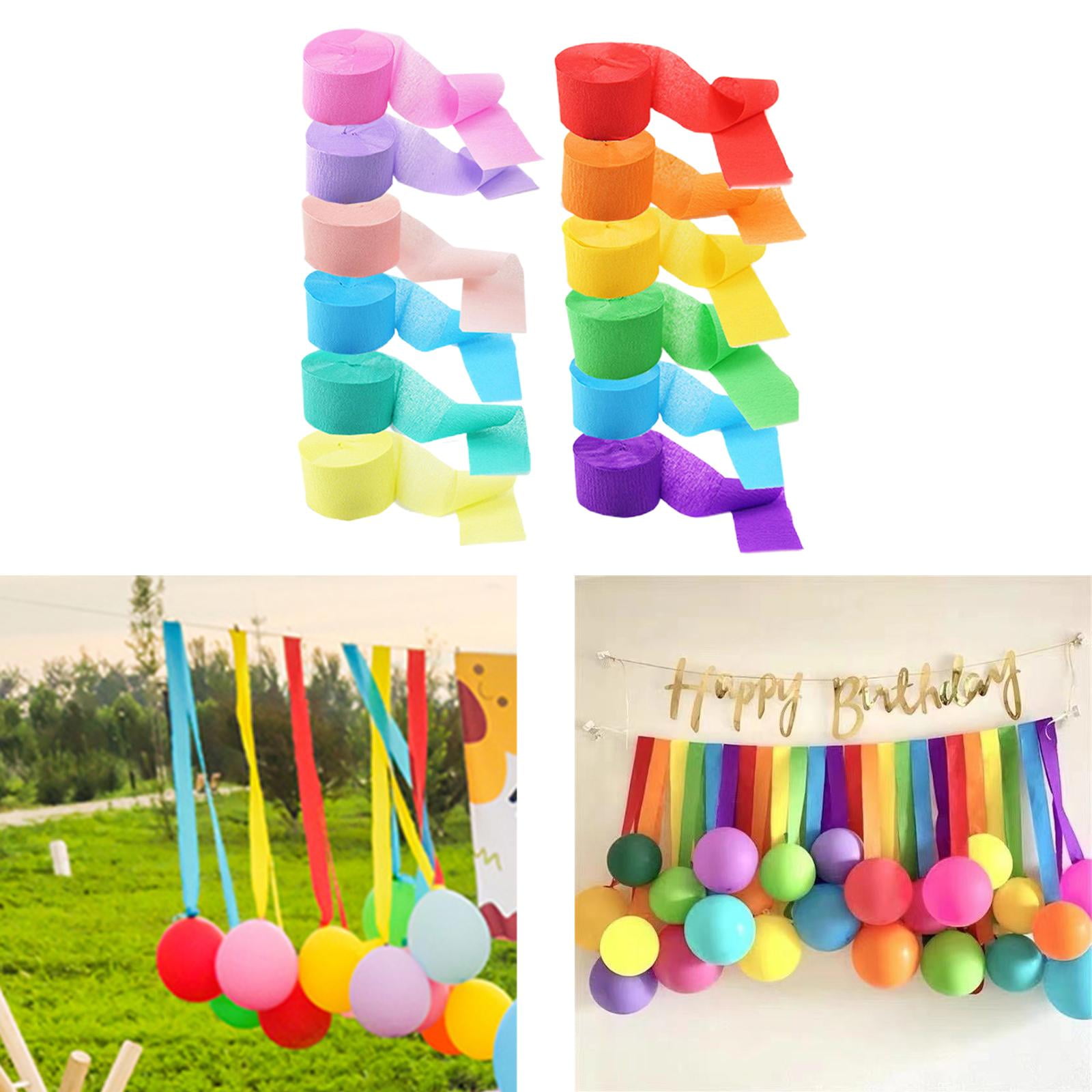 9pcs Crinkle Paper Streamers Party Streamers In 9 Colors For Party Birthday  Wedding Baby Bridal Shower Home Christmas Wonderful Decoration Diy Handmade  Creation 1 8in X 82ft Roll - Toys & Games - Temu Bulgaria