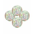 thumbnail image 7 of 15 Inch Round Placemats Set of 4, Easter Non Slip Heat Insulation PP Table Mats, Spring Rabbit Botanical Flowers Eggs Plaid Washable Place Mats for Kitchen Dining Party Table Decor, 7 of 7