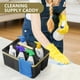 thumbnail image 5 of Organizador de baño de plástico Shower Caddy BYUNER para dormitorio, negro y dorado, 5 of 9
