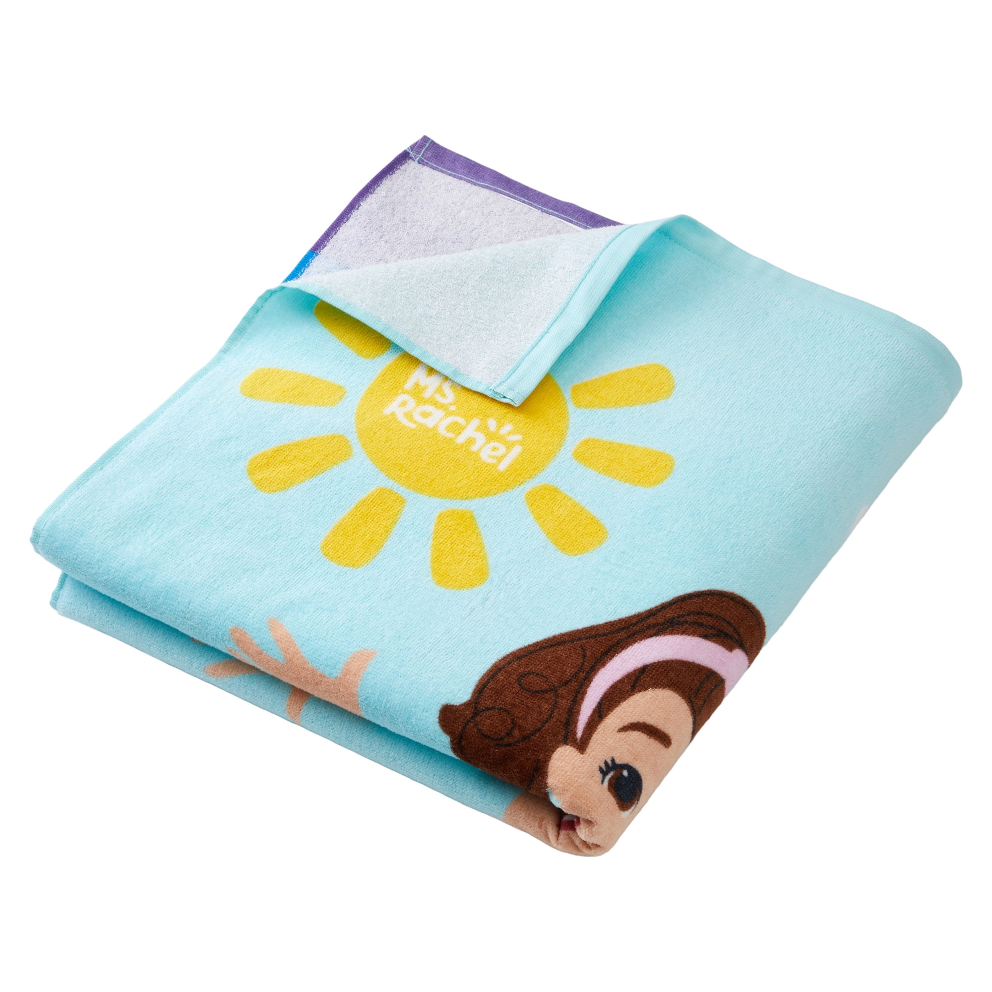 Ms. Rachel Kids Cotton Beach Towel, 28" X 58"