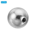 thumbnail image 3 of Uxcell M6x25mm Ball Nuts Knob, 4 Pack Thread 304 Stainless Steel Round Blind Hole Screw Cap Cover, Silver, 3 of 6