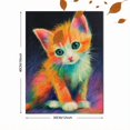 thumbnail image 3 of Kitten Cat Canvas Print Wall Art for Living Room Bedroom Office Cafe Nursery Apartment Home Decor, 3 of 8