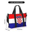 thumbnail image 3 of Women Men Croatian Flag Gym Duffel Bag Travel Carry On Weekender Overnight Tote Personal Item Bag, 3 of 6