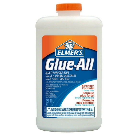 Colle tout usage Elmer’s Colle-tout, formule robuste pour les réparations au domicile et les projets d’artisanat 950 mL
