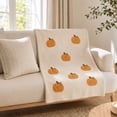 thumbnail image 4 of Halloween Flannel Throw Blanket 39.4x59.1 Inch - Soft Pumpkin Printed Blanket for Couch Bed Travel Living Room, 4 of 5