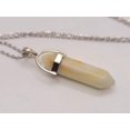 thumbnail image 2 of Elegant Silver Wire Wrapped Amazonite Agate Point Necklace - A Stylish Gift for Her, 2 of 7