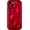 M Red, variant on for iPhone 12 Pro Max Case,Water Ripple Wave Meteorite Bubble Chrome Plating Soft Phone Case (Wine Red)
