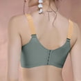 thumbnail image 4 of AHTJRT Deep V Neck Bras for Women Breathable Seamless No Underwire Supprot Lift Bralette Mesh Lace Floral Daily Bras Green M, 4 of 6