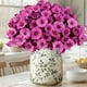 thumbnail image 4 of Decoraciones De Plástico Ramo de flores artificiales de 7 ramas, 35 cm, hojas de plástico para decoración del hogar, bodas y patios (1 unidad) Rkxzt, 4 of 6