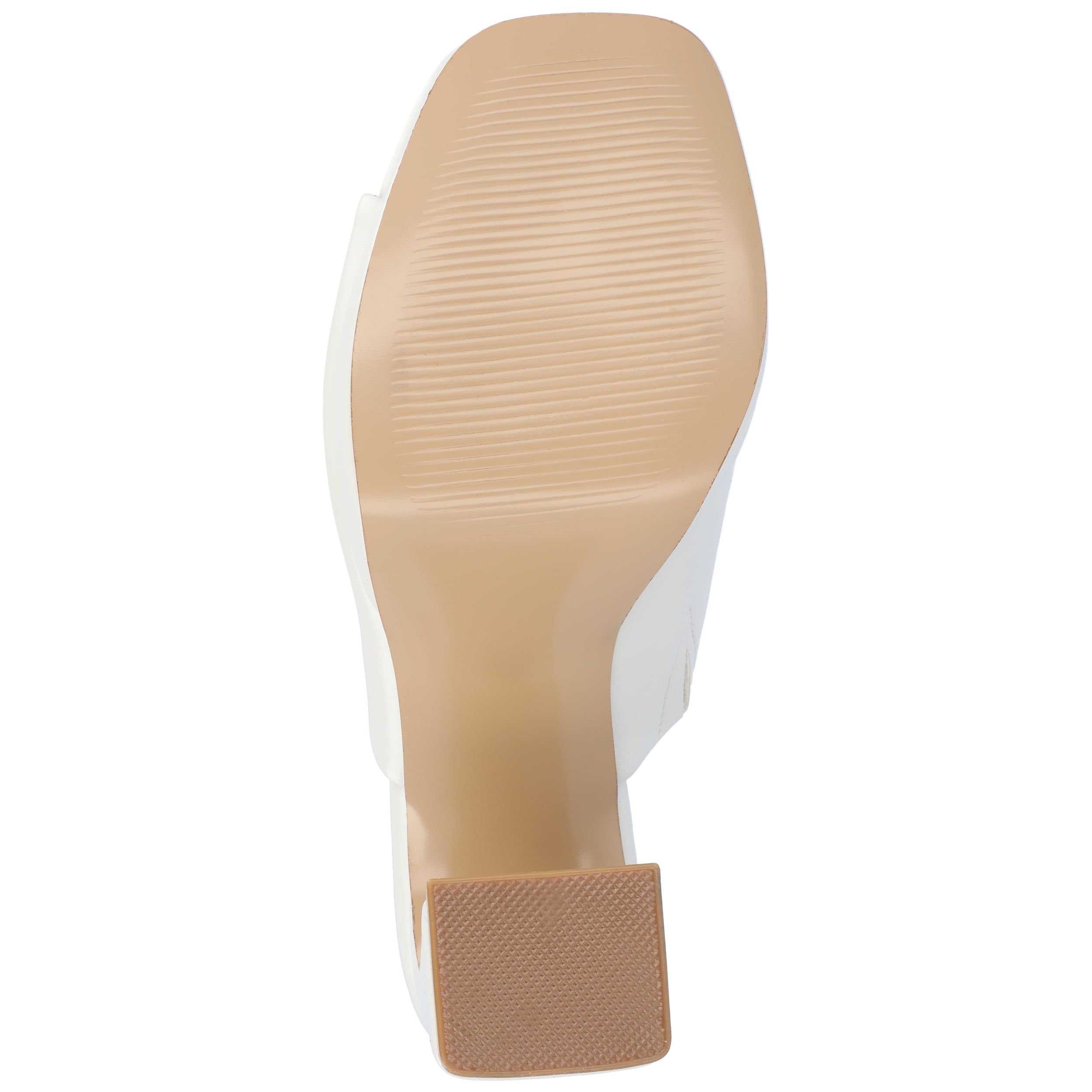 Journee Womens Ezzlynn Structured Heel Slip On Platform Dress Sandals