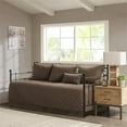 thumbnail image 5 of Pemberley Row Faux Suede Brown Daybed Cover Twin Reversible Machine Washable, 5 of 17