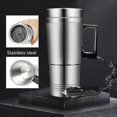 thumbnail image 4 of Tasse Chauffante en Acier Inoxydable pour Voiture Contenant Isotherme Bouilloire de Voyage Café Thé Lait Pot Chauffant Mug Moteur, 4 of 5