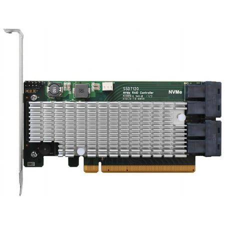 UPC: 0643653712014 | HighPoint SSD7120 PCI-Express 3.0 x16 U.2 Ultra-High Performance  Flexible NVMe U.2 RAID Controller