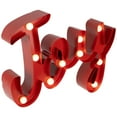 thumbnail image 4 of Northlight Lighted "Joy" Christmas Decoration - 11.25", 4 of 8