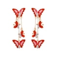thumbnail image 1 of Wmool Long Butterfly Earrings Year Gift Earrings Decor Exquisite Earrings A9O, 1 of 8