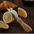 thumbnail image 2 of 1 juego de lindos cuchillos for frutas con forma de ratón | minicuchillos de cocina | cuchillos for carne con mango de madera | cuchillo de carnicero | herramientas de cocina esenciales, 2 of 2