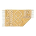 thumbnail image 3 of Scandinavian Honey Gold Printed Hand-Loomed Shag Rug 2x3 Ft, 3 of 3
