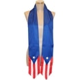Vibrant Puerto Rico Flag Silk Scarf For Women - Festival Bandana & Headwear Accessory