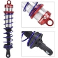 thumbnail image 3 of HUGFEGWE 4pcs Metal 1/8 RC Car Front and Rear Shock Damper Car Metal Oil Pressure Adjustable Assembled Spring Damper for 1:8 RC Model Car Spare Parts (Red) CJB91-51936, 3 of 9