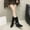 #116-Black, variant on Western Suede Ankle Boots for Women – Vintage Pointed Toe with Chunky Low Heel, Comfortable Retro Fall/Winter Footwear