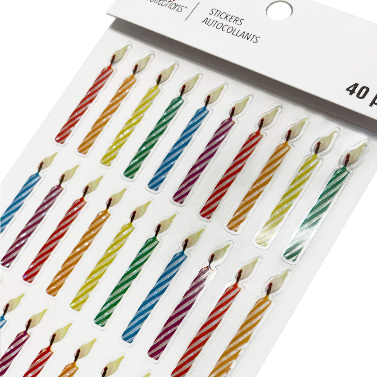 Recollections Birthday Candle Stickers, 12 Packs: 40 ct. (480 total)