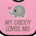 thumbnail image 4 of Inktastic My Daddy Loves Me Boys or Girls Baby Bib, 4 of 4