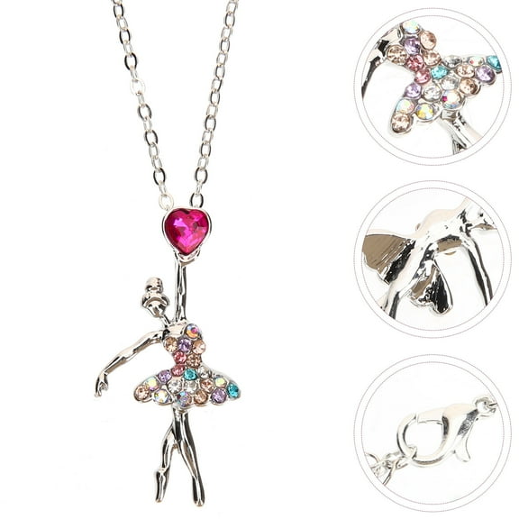 ETHZZLE Women's Ballet Necklace with Stainless Steel Pendant for Everyday Casual and Daily Wear