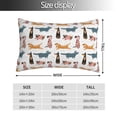 thumbnail image 2 of KLL Dogs Pug Pillow Covers Envelope Closure,Super Soft and Cozy Fuzzy Fleece Pillow Case Cover (No pillow core） 20"x30", 2 of 5