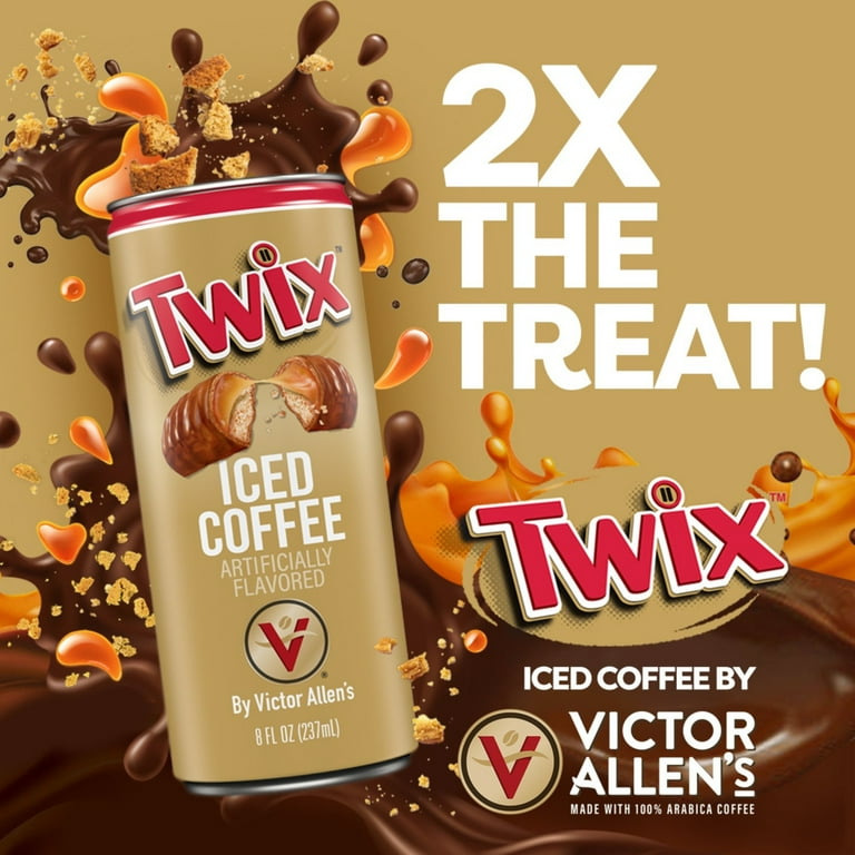 Victor Allen's Flavored Twix Iced Coffee, Ready-to-Drink, 8 Fluid